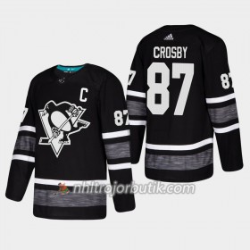 Män Ishockey Pittsburgh Penguins tröja Sidney Crosby 87 Svart 2019 All-Star Adidas Authentic